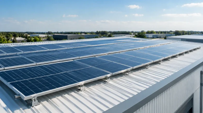 Solar Racking for Warehouse Roofs That Protects